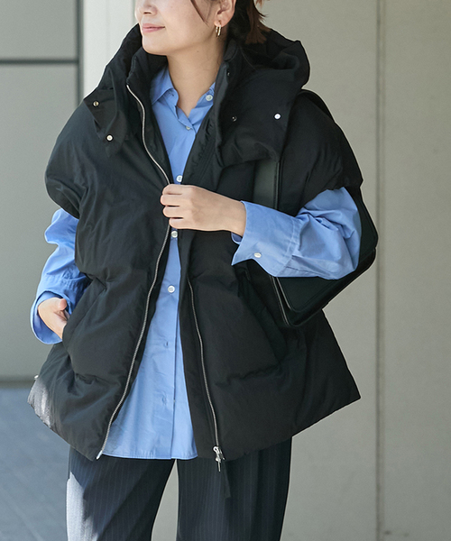 JOURNAL STANDARD ダウンベスト ベスト 「2025FW 新作」ドロストポンチョダウン レディース - 画像 (8)