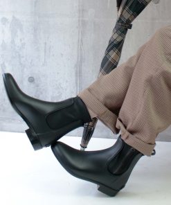 EDWIN 「EDWIN」 ショートブーツ LL ブラック レディース