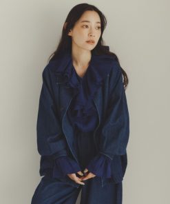 studio CLIP コート アウター 「natural by clip」CLデニムコクーンコート レディース