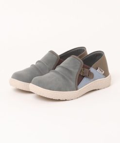 moz スリッポン moz(モズ)ベルトアクセントシャーリングカジュアルシューズ レディース