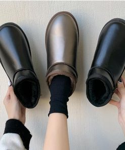 裏起毛ローカットスノーシューズ撥水滑り止め防寒保温秋冬履きやすいコットンシューズdkt-032