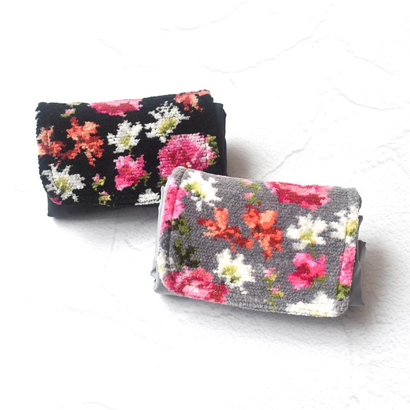 Enjeau 日本製 大容量 マイバッグ ステラ柄 折りたたみ ショッピングバッグ エコバッグ コンパクト 軽量 アーンジョー シェニール織 40代 50代 60代 - 画像 (8)