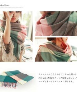 ストール 大判 チェック柄 マフラー フリンジ レディース ファッション おしゃれ 送料無料