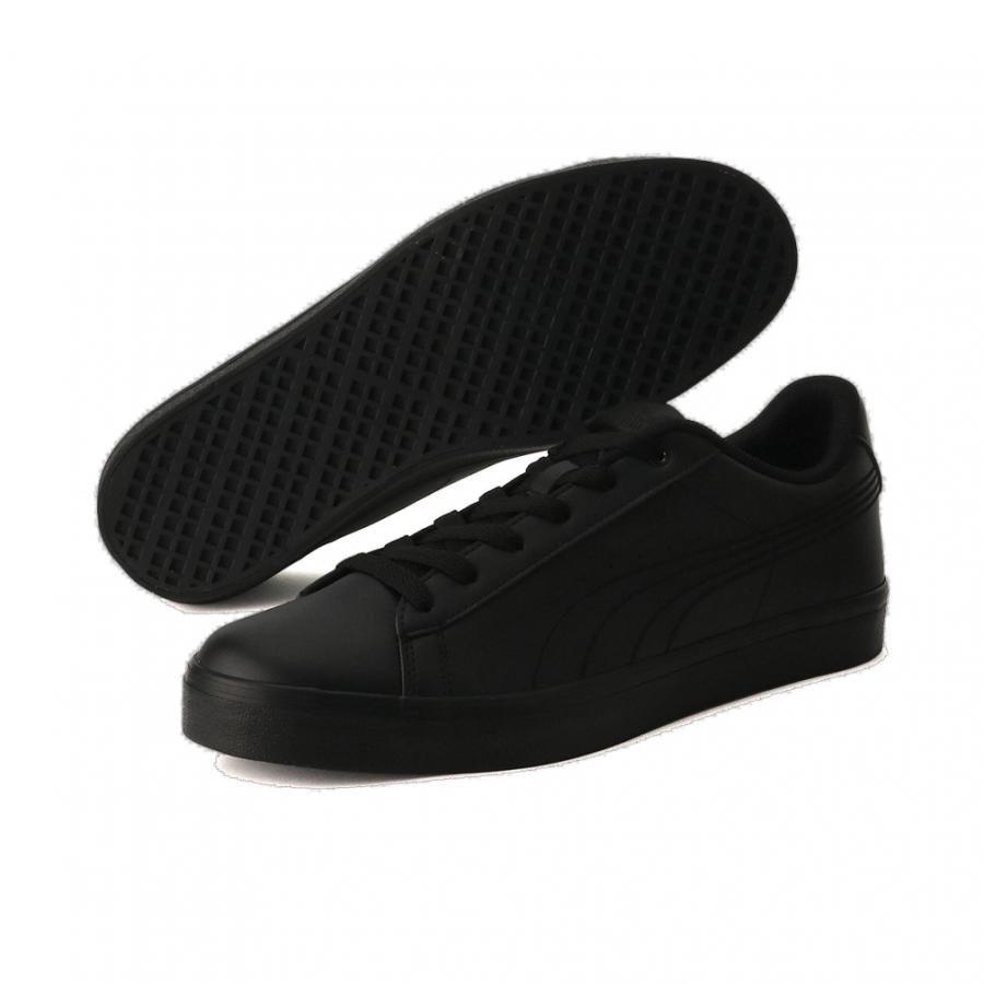 PUMA プーマ V コート バルク EB 389908 02 スニーカー : ブラック×ブラック - 画像 (3)