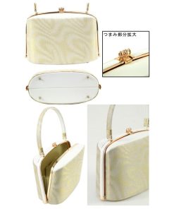 草履バッグセット -31- レディース L-size 白金/ゴールド 日本製