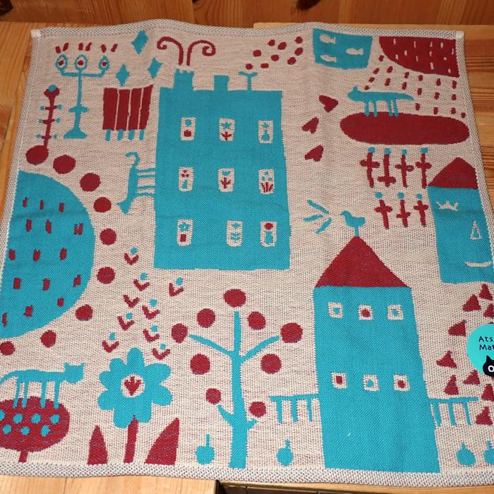 Atsuko Matano 俣野温子 私の街 3重ガーゼハンカチ (3色) - 画像 (2)