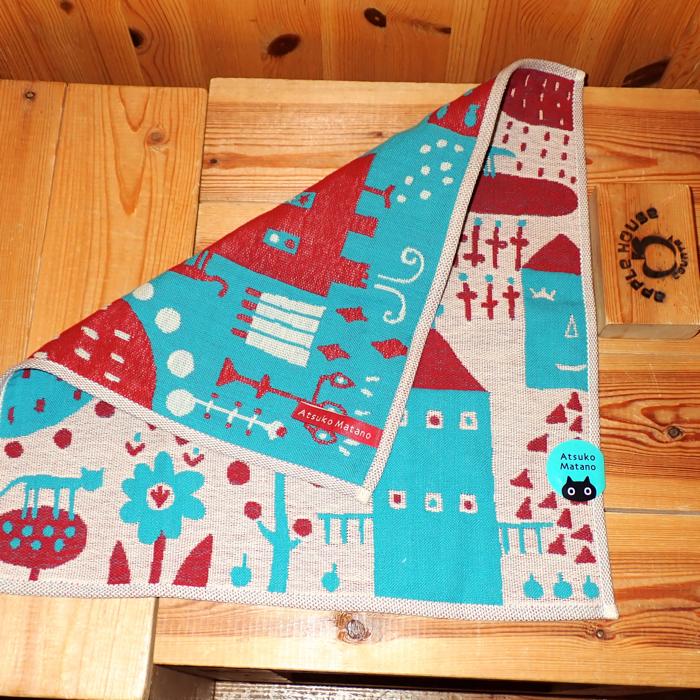 Atsuko Matano 俣野温子 私の街 3重ガーゼハンカチ (3色) - 画像 (6)