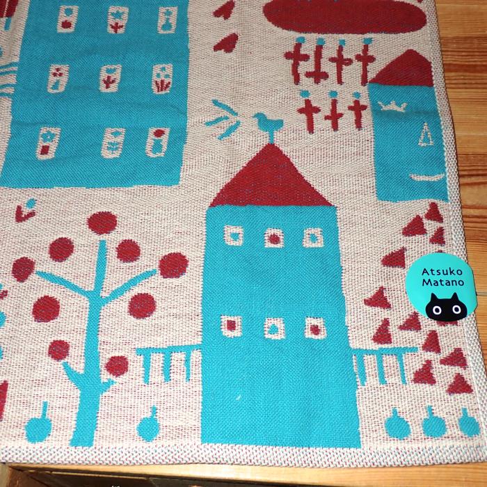 Atsuko Matano 俣野温子 私の街 3重ガーゼハンカチ (3色) - 画像 (7)