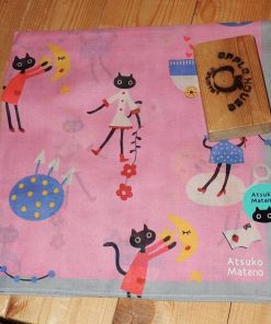 Atsuko Matano マタノアツコ MEMEの休日 プリントハンカチ （カラーを選択してください）