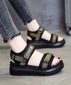 厚底スポーツサンダル 厚底サンダル スポーツサンダル レディース スポサン ウェッジソール 5cmヒール 歩きやすい 痛くない 楽ちん 軽量 カジュアル 夏ビーサン