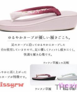 草履サンダルレディース女性大きいサイズ着物の草履ヒールぞうりグラデーション刺繍カジュアル着物小紋訪問着痛くないR芯