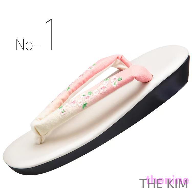 草履サンダルレディース女性大きいサイズ着物の草履ヒールぞうりグラデーション刺繍カジュアル着物小紋訪問着痛くないR芯 - 画像 (6)