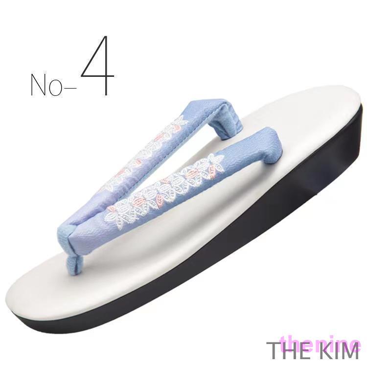 草履サンダルレディース女性大きいサイズ着物の草履ヒールぞうりグラデーション刺繍カジュアル着物小紋訪問着痛くないR芯 - 画像 (9)