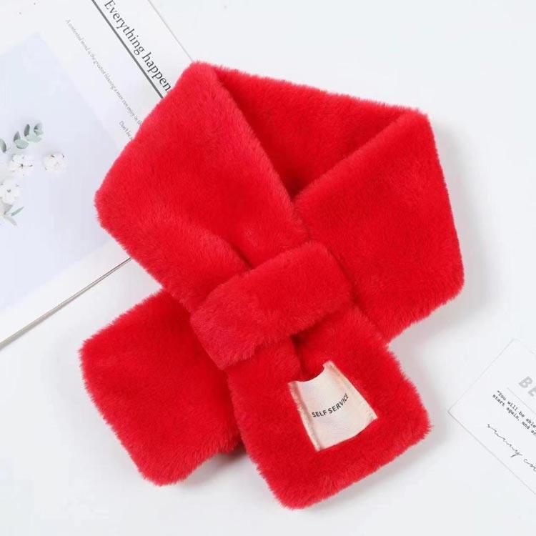 2点セット ファーマフラー フェイクファー レディース ティペット ネックウォーマー エコファー 差し込みマフラー ふわふわ もこもこ ボア かわいい - 画像 (4)