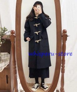 【大特価】ダッフルコート レディース 冬コート ラシャコート コート 冬 学院風 黒 ロングコート 厚手 ツイードコート 秋 キャメル ゆったり レトロ