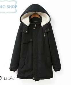 【大特価】XL-4XL ボアコート秋冬 防寒レディース アウター ポンチョ風 大きいサイズモッズ コート レディース 裏起毛 中綿ジャケット 中綿コート 裏ボア
