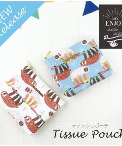 ナマケモノ グッズ ティッシュポーチ かわいい メアリーモア ナマケモノ柄 mm-0035bp