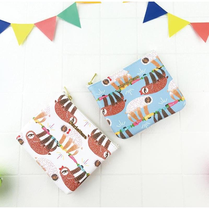 ナマケモノ グッズ ティッシュポーチ かわいい メアリーモア ナマケモノ柄 mm-0035bp - 画像 (3)