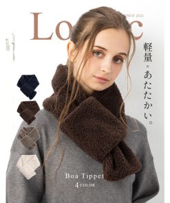 Loo＆c ティペット ボア レディース マフラー スヌード ネックウォーマー クリスマス バレンタイン プレゼント 冬 秋冬