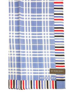 BURBERRY 未使用 バーバリー スカーフ ハンカチ　大判 57ｃｍ　チェック　レディース　メンズ　BURBERRY　LONDON　【中古】