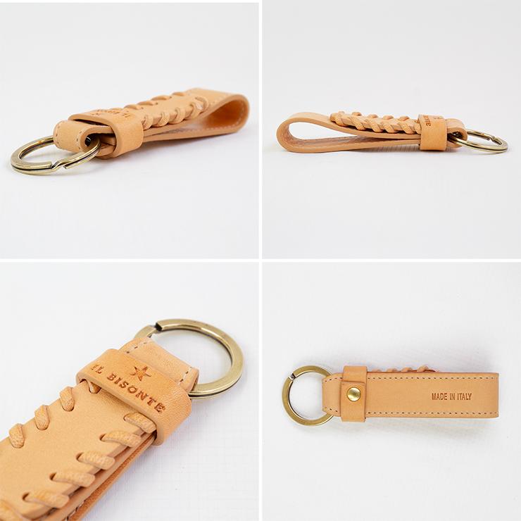 イルビゾンテ キーリング il bisonte キーホルダー SKH149 鍵 本革 革 おしゃれ かわいい ブランド - 画像 (2)