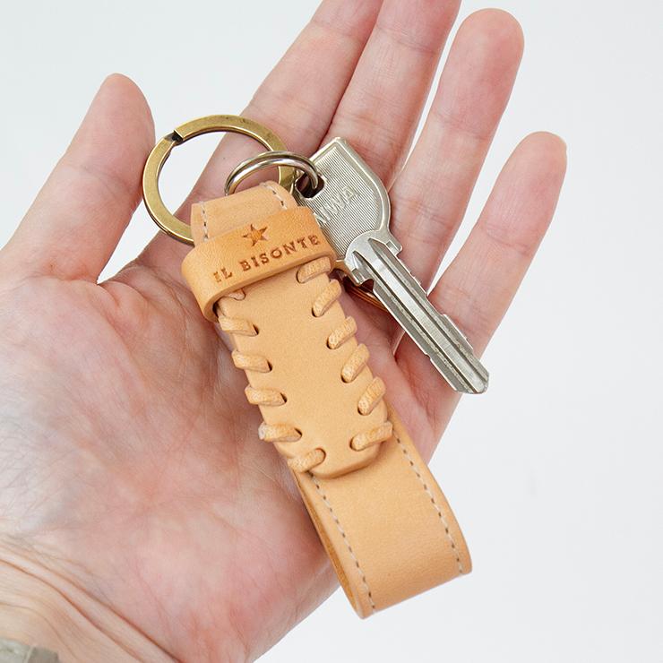 イルビゾンテ キーリング il bisonte キーホルダー SKH149 鍵 本革 革 おしゃれ かわいい ブランド - 画像 (3)