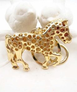 ポニーモチーフ ホース 馬 キーホルダー チャーム キラキラ ゴージャス エレガント 上品 可愛い お洒落 ラインストーン 光る 装飾