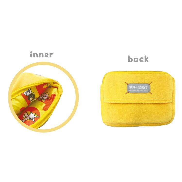 トムとジェリー 16927 ミニティッシュポーチ イエロー トムジェリ トム&ジェリー TOM&JERRY