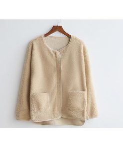 ボアジャケット レディース ボアパーカー ノーカラー ショート丈 フード付き 裏ボア ボアブル フリース アウター 無地 ふわふわ カジュアル