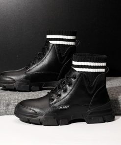 ショートブーツ レディース 編み上げ ソックス エンジニアブーツ サイドジップ 厚底 カジュアル レースアップ ワークブーツ 美脚 履きやすい