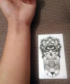 タトゥーシール 防水 フリーメイソン 神の目 プロビデンスの目 入れ墨 刺青 モノクロ 白黒 ボディアート タトゥー シール リアル オマケ付