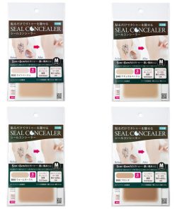 貼るタトゥー隠し シールコンシーラー タトゥー隠し用 Mサイズ 6枚入り 日本製 自然にカバー 貼るだけ 極薄0.015mm テカらない 目立たない 汗水に強い