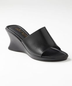 厚底ウエッジミュール　サンダル・ミュール　レディースサンダル　オフィスサンダル　