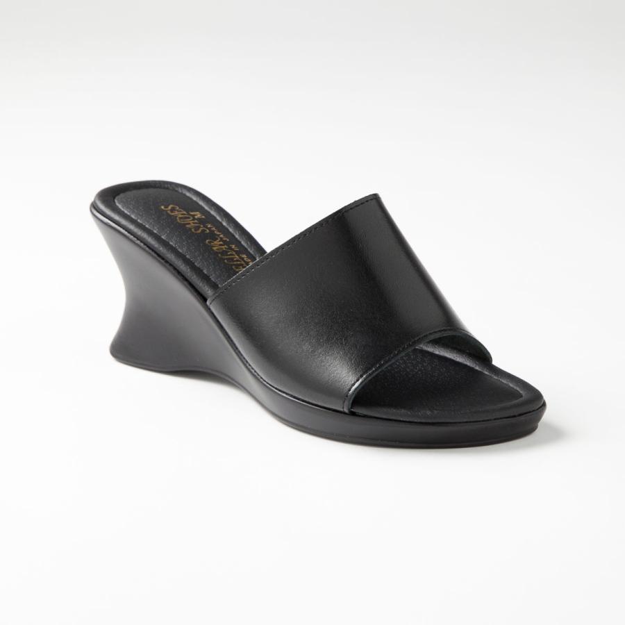 厚底ウエッジミュール サンダル・ミュール レディースサンダル オフィスサンダル