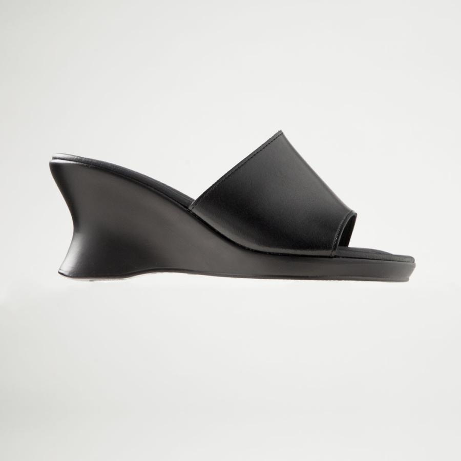 厚底ウエッジミュール サンダル・ミュール レディースサンダル オフィスサンダル - 画像 (3)