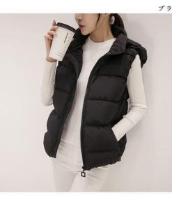 レディース 中綿 ダウン ス フード付き 前開き 暖かい 防寒 ショット丈 秋冬 アウター 軽量 着痩せ