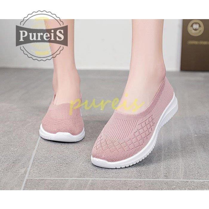 【値下げ】スニーカー レディース スリッポン 厚底 ローカット カジュアル シューズ靴 脚長効果 疲れにく 軽量 看護 病院 オシャレ 仕事用 婦人靴 - 画像 (2)