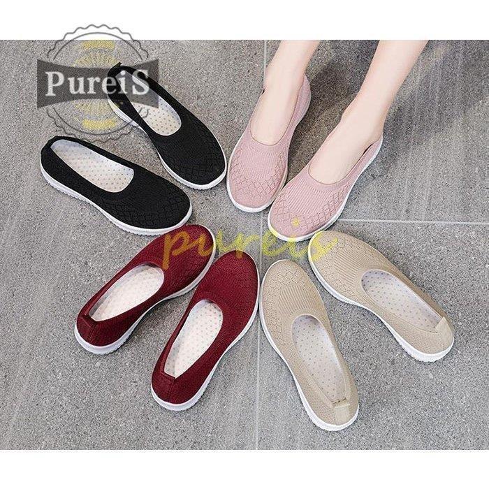 【値下げ】スニーカー レディース スリッポン 厚底 ローカット カジュアル シューズ靴 脚長効果 疲れにく 軽量 看護 病院 オシャレ 仕事用 婦人靴 - 画像 (7)