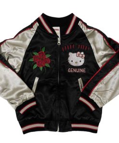 【kids size】トランプハローキティ刺繍スカジャン HKSJ-507 サンリオ × スイッチプランニング