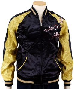 舞踏舞妓刺繍スカジャン 花旅楽団 SSJ-705 和柄