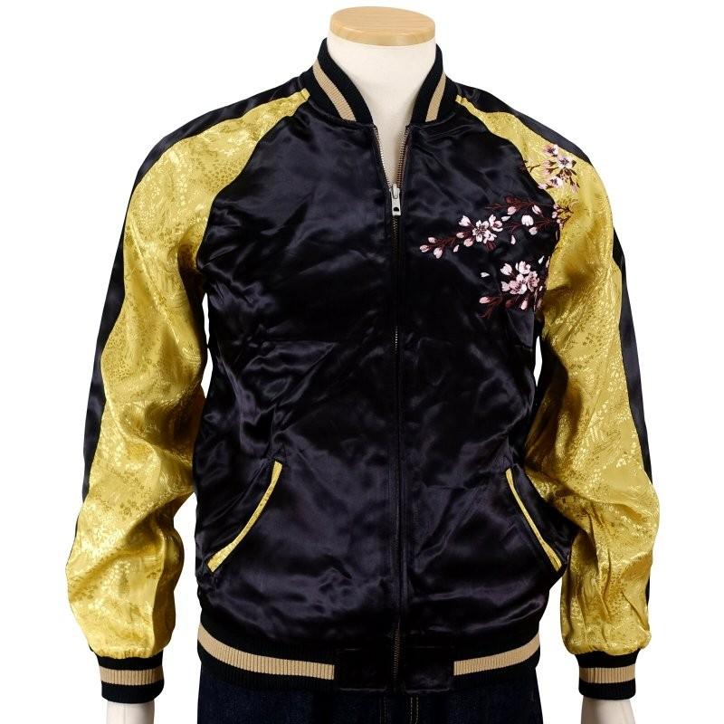 舞踏舞妓刺繍スカジャン 花旅楽団 SSJ-705 和柄