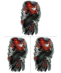 タトゥーシール 鯉 hb508 A5サイズ・3枚入り