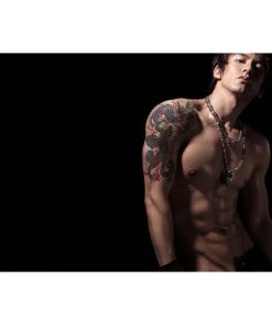 タトゥーシール 龍 ドラゴン 肩・胸用 mqc02 大型・A4