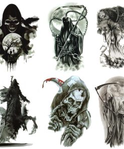 タトゥーシール 死神 6種6枚set091