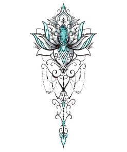 タトゥーシール ダイヤ 蓮 ymx512レギュラー