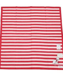 agnes b. 新古品 アニエスベー ハンカチ 2枚セット ブランド ラッピング無料 日本製 ポーラーベア / ハート プリント コットン 赤×黒 1505BE 送料無料