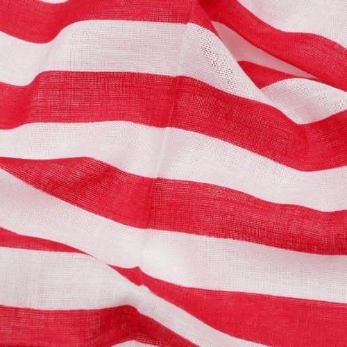 agnes b. 新古品 アニエスベー ハンカチ 2枚セット ブランド ラッピング無料 日本製 ポーラーベア / ハート プリント コットン 赤×黒 1505BE 送料無料 - 画像 (5)