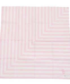 agnes b. 新古品 アニエスベー ハンカチ 2枚セット ブランド ラッピング無料 日本製 ハート プリント / レザール刺繍 コットン ピンク 1505BE 送料無料