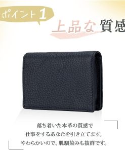 名刺入れ レディース メンズ 牛革 大容量 カードケース 名刺ケース 男性 女性 カード収納 シンプル 二つ折り 20代 30代 40代