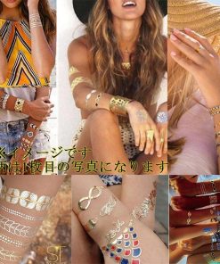 ポイント10倍 YS-106今話題のフラッシュタトゥーアソート キラキラ FLASH TATTOOS タトゥーシールサイズ14.5cm×19.5cm